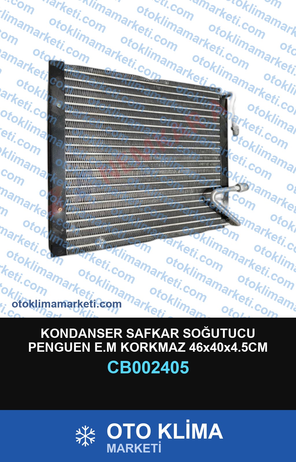 KONDANSER SAFKAR SOĞUTUCU PENGUEN E.M KORKMAZ 46x40x4.5CM