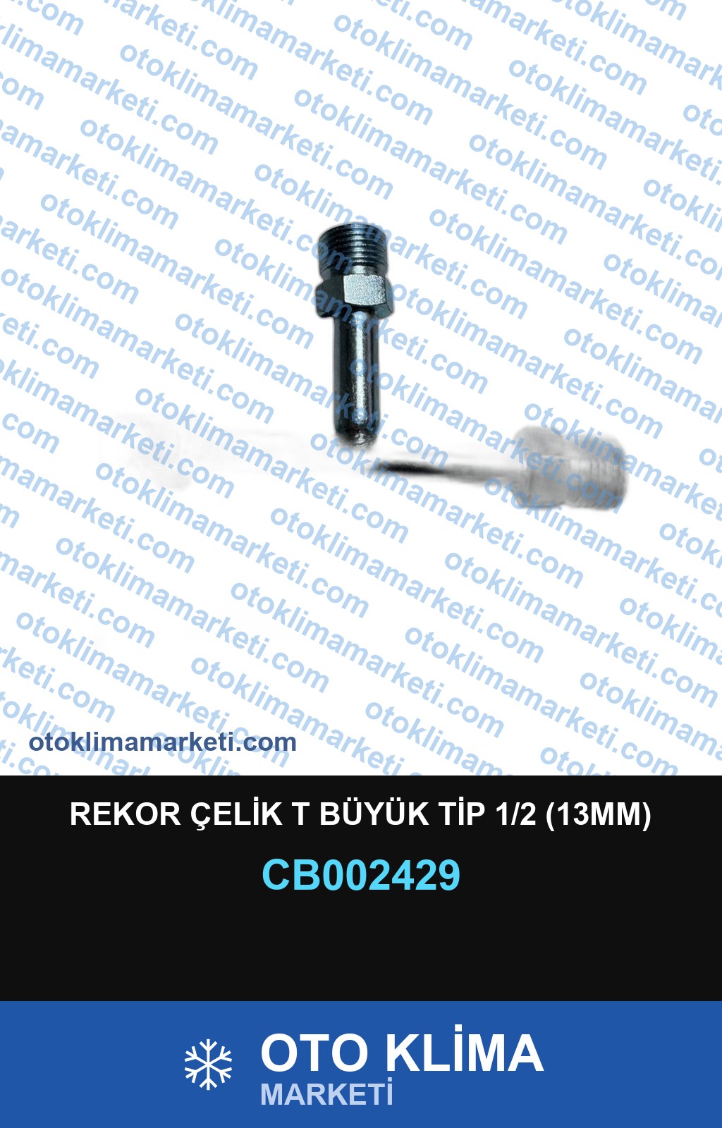 REKOR ÇELİK T BÜYÜK TİP 1/2 (13MM)