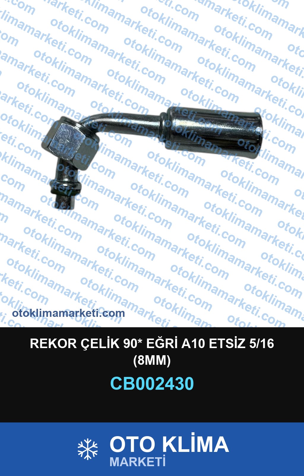 REKOR ÇELİK 90* EĞRİ A10 ETSİZ 5/16 (8MM)