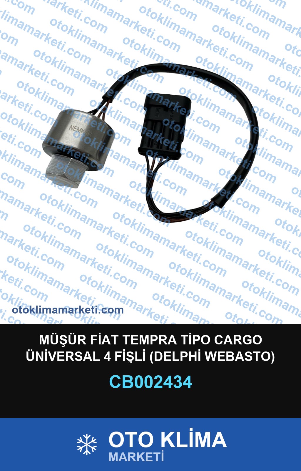 MÜŞÜR FİAT TEMPRA TİPO CARGO ÜNİVERSAL 4 FİŞLİ (DELPHİ WEBASTO)