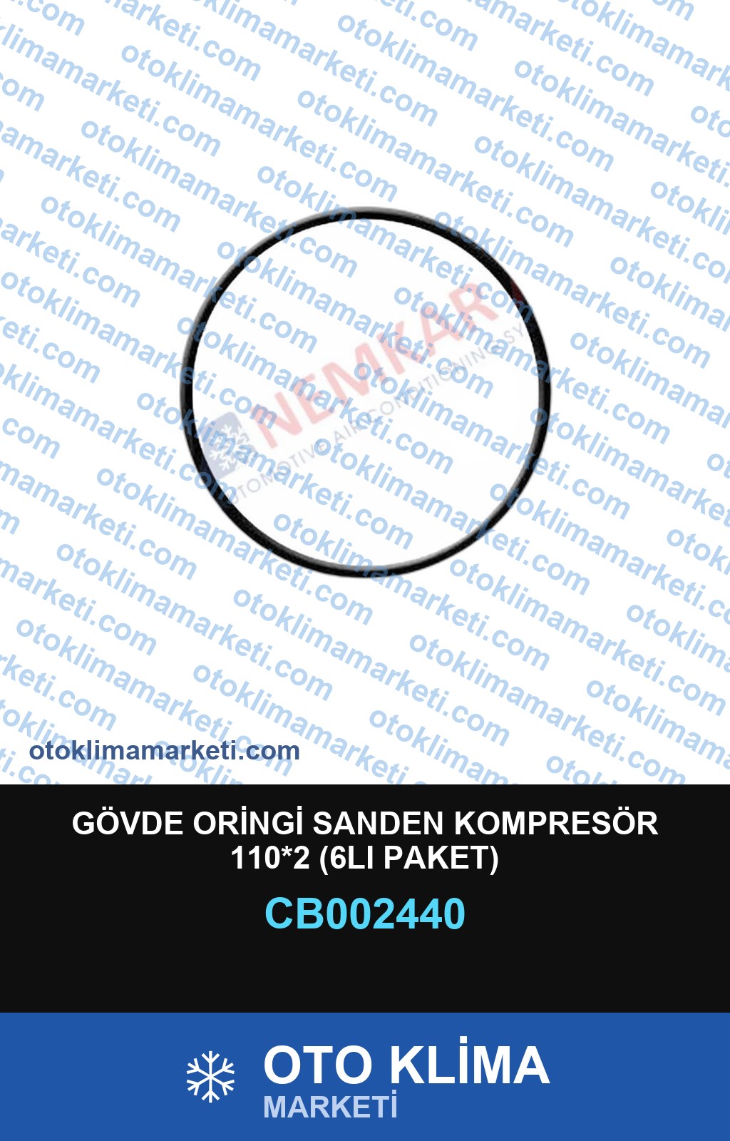 GÖVDE ORİNGİ SANDEN KOMPRESÖR 110*2 (6LI PAKET)