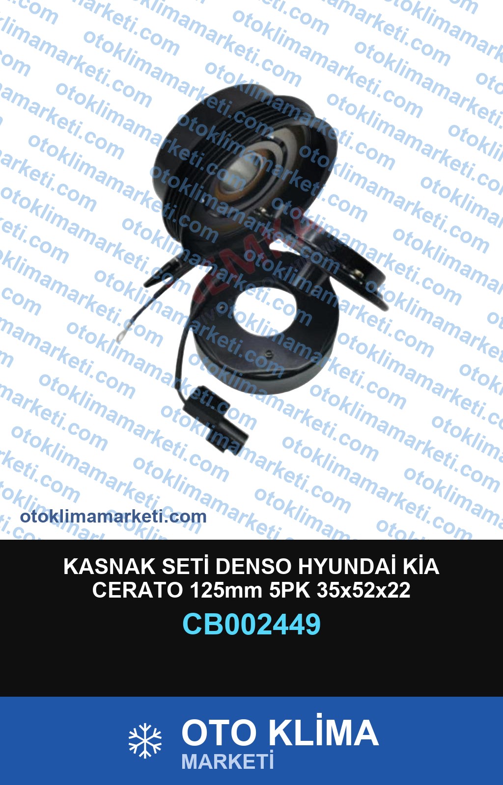 KASNAK SETİ DENSO HYUNDAİ KİA CERATO 125mm 5PK 35x52x22