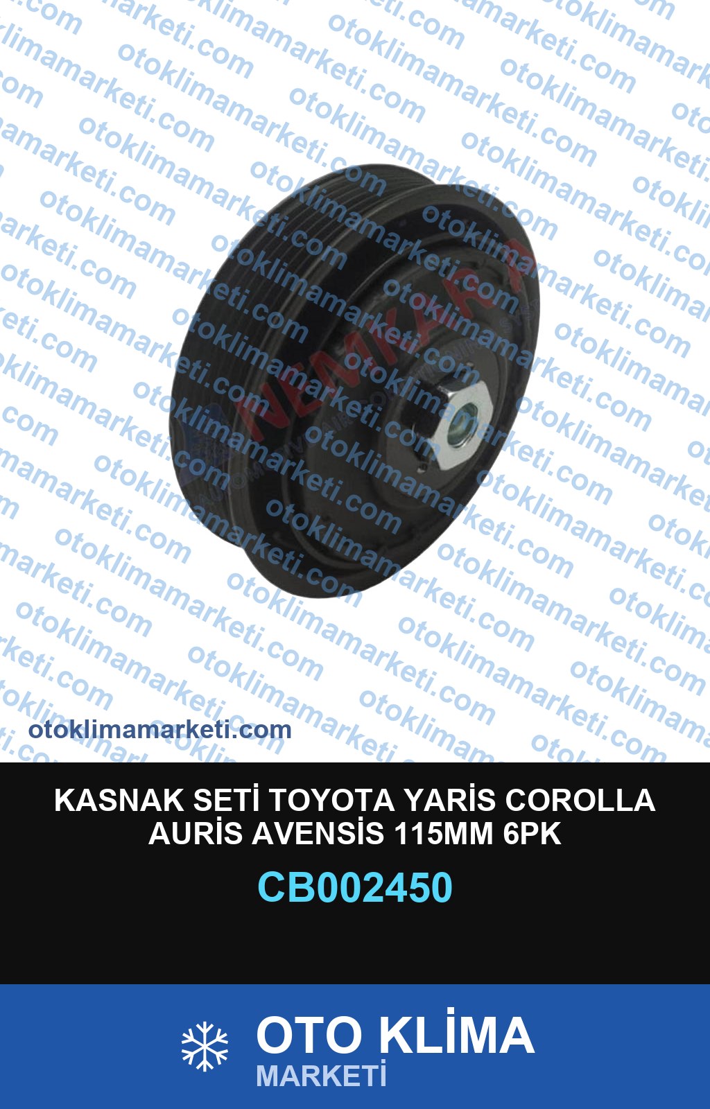 KASNAK SETİ TOYOTA YARİS COROLLA AURİS AVENSİS 115MM 6PK