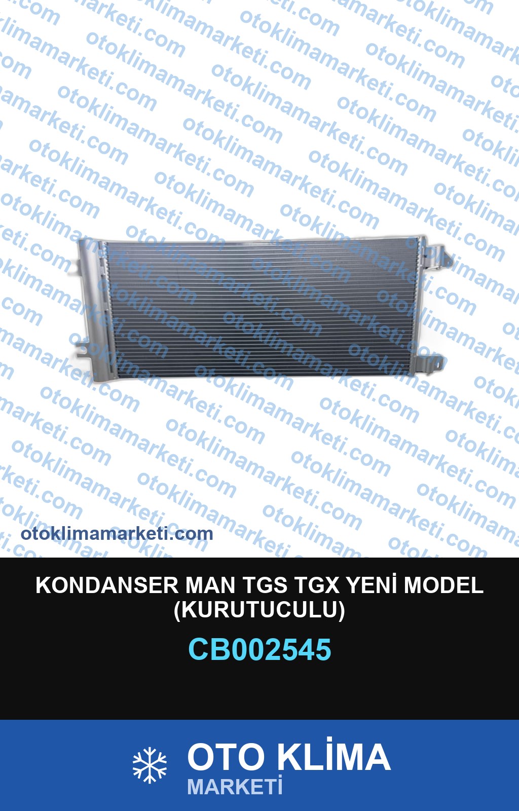 KONDANSER MAN TGS TGX YENİ MODEL (KURUTUCULU)