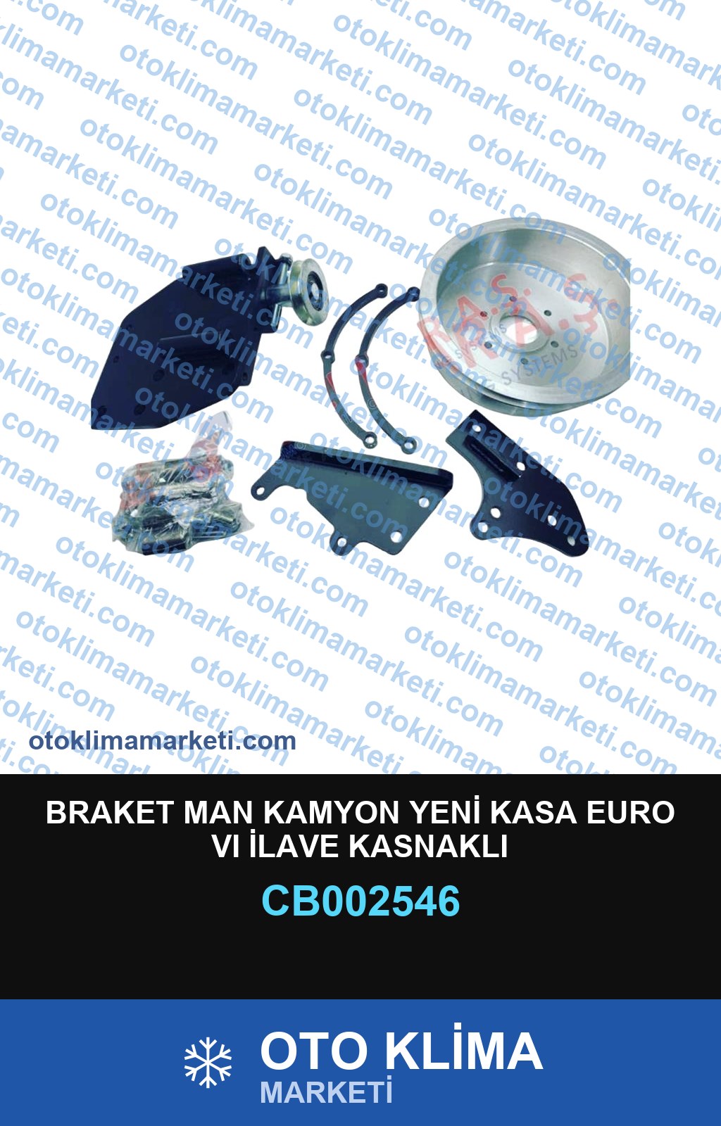 BRAKET MAN KAMYON YENİ KASA EURO VI İLAVE KASNAKLI