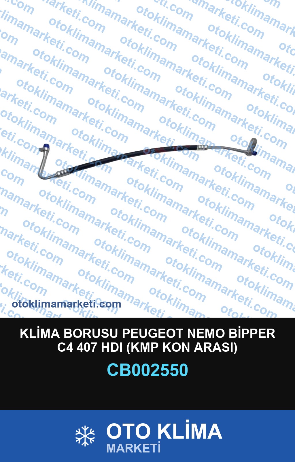 KLİMA BORUSU PEUGEOT NEMO BİPPER C4 407 HDI (KMP KON ARASI)