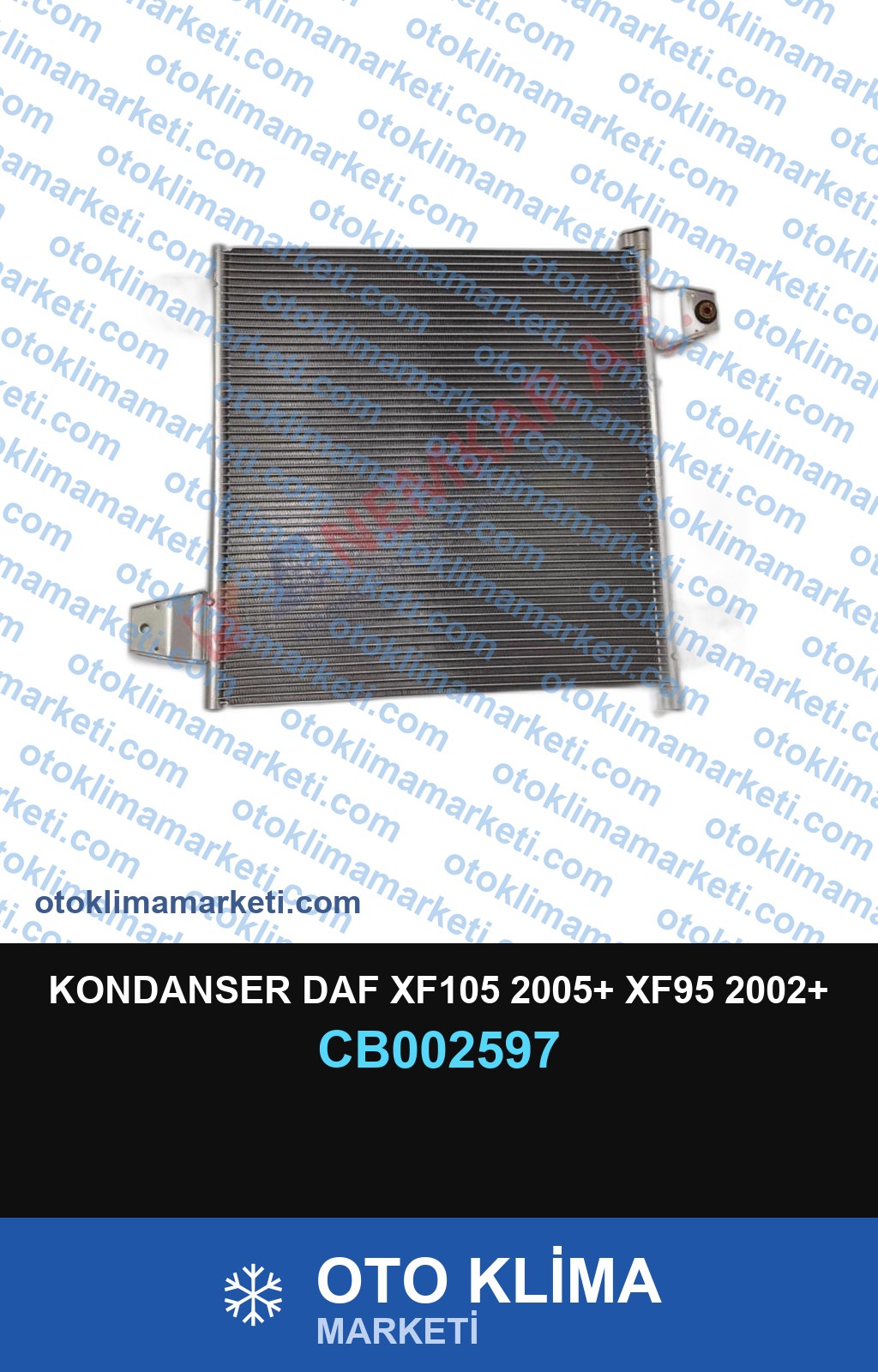 KONDANSER DAF XF105 2005+ XF95 2002+