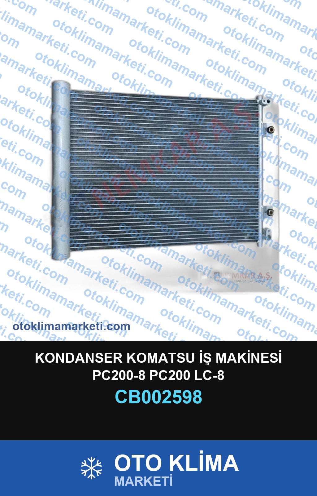 KONDANSER KOMATSU İŞ MAKİNESİ PC200-8 PC200 LC-8