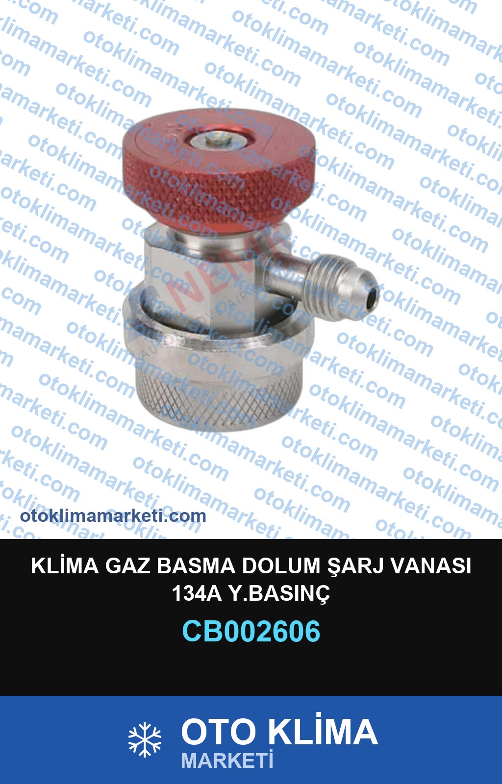 KLİMA GAZ BASMA DOLUM ŞARJ VANASI 134A Y.BASINÇ