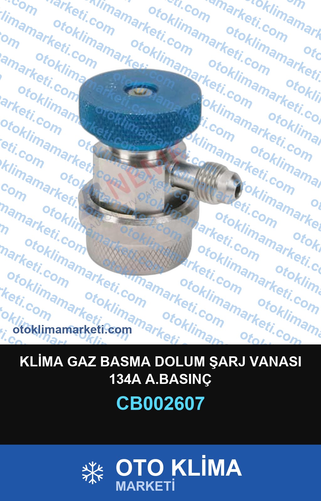 KLİMA GAZ BASMA DOLUM ŞARJ VANASI 134A A.BASINÇ