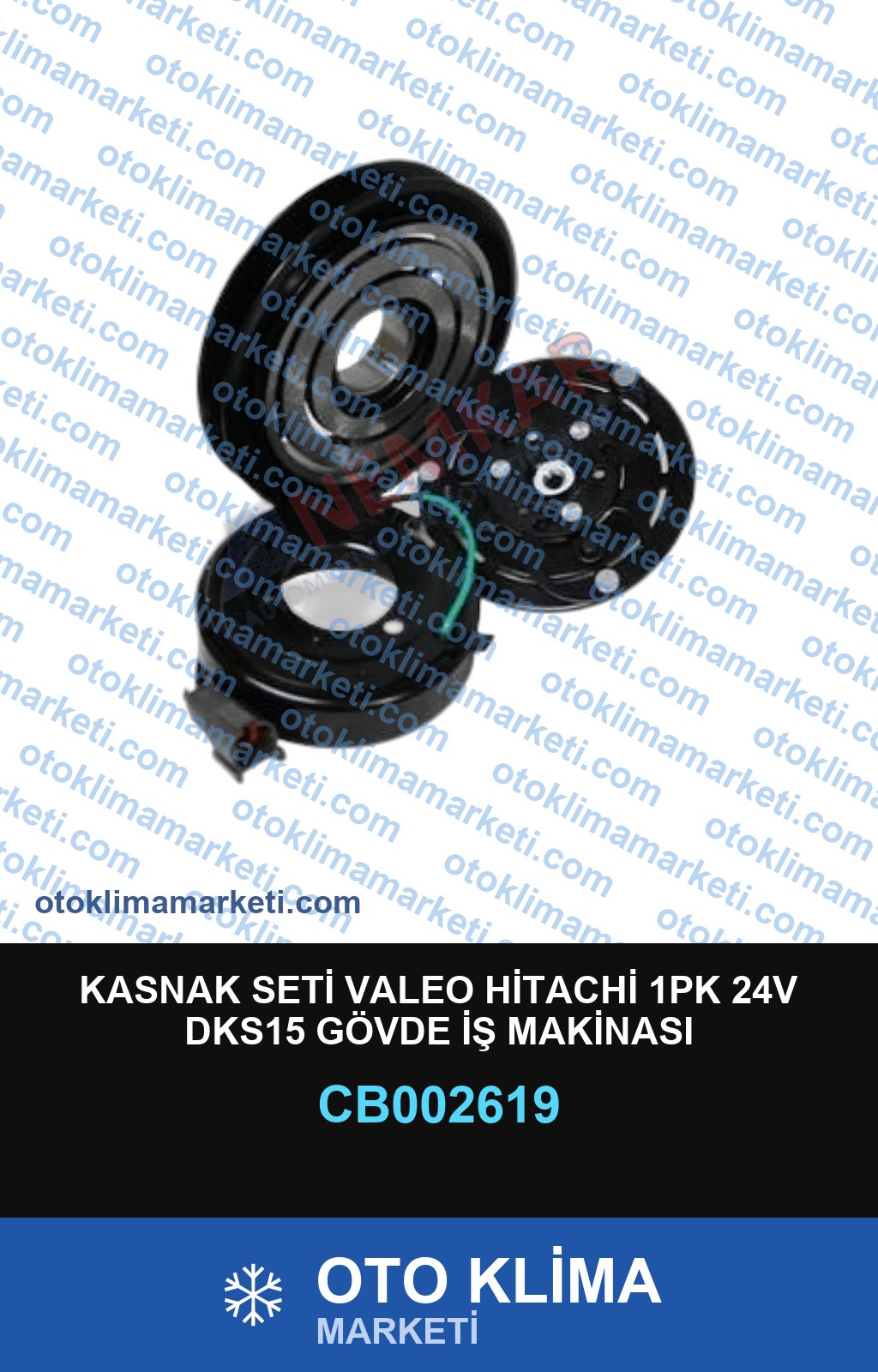 KASNAK SETİ VALEO HİTACHİ 1PK 24V DKS15 GÖVDE İŞ MAKİNASI