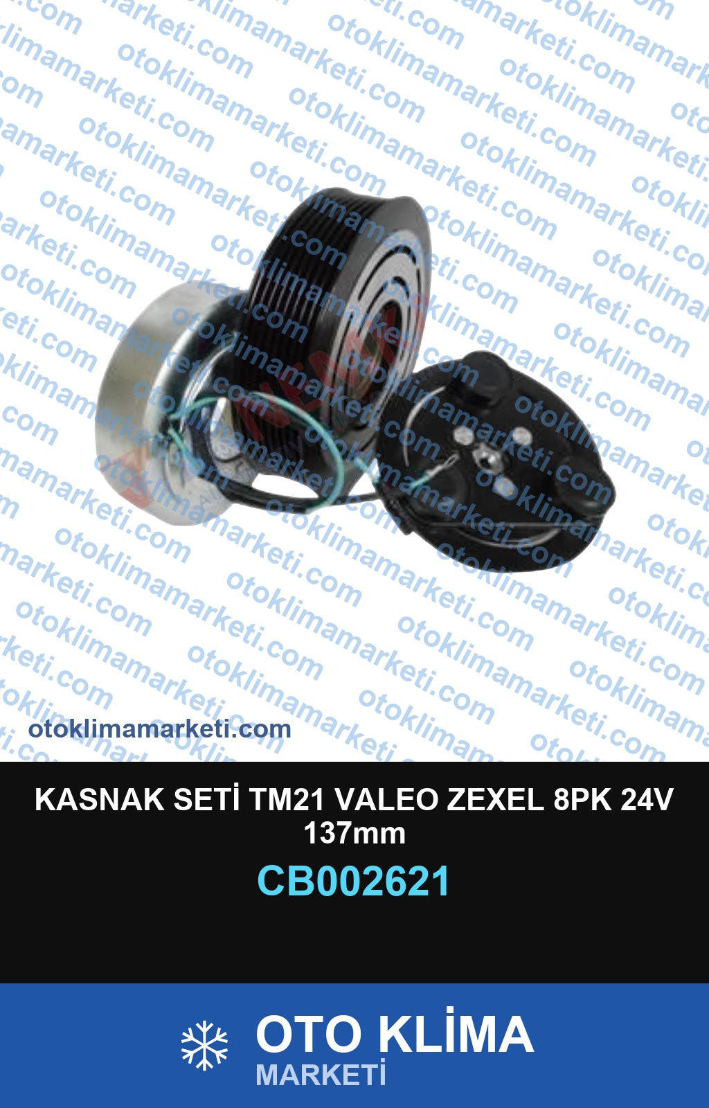 KASNAK SETİ TM21 VALEO ZEXEL 8PK 24V 137mm