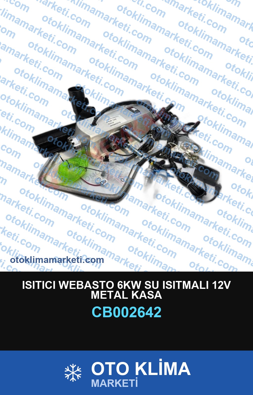 ISITICI WEBASTO 6KW SU ISITMALI 12V METAL KASA