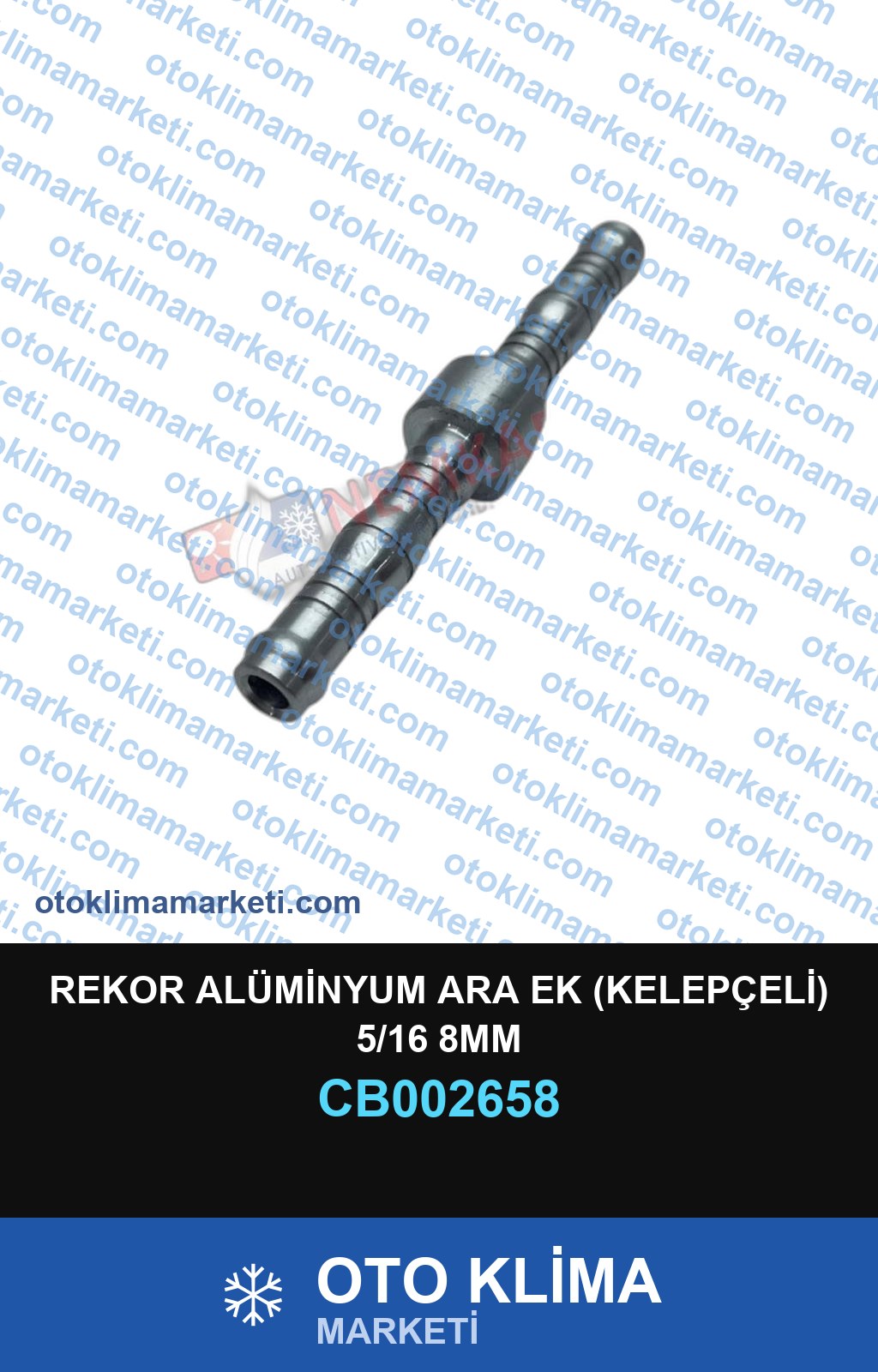 REKOR ALÜMİNYUM ARA EK (KELEPÇELİ) 5/16 8MM