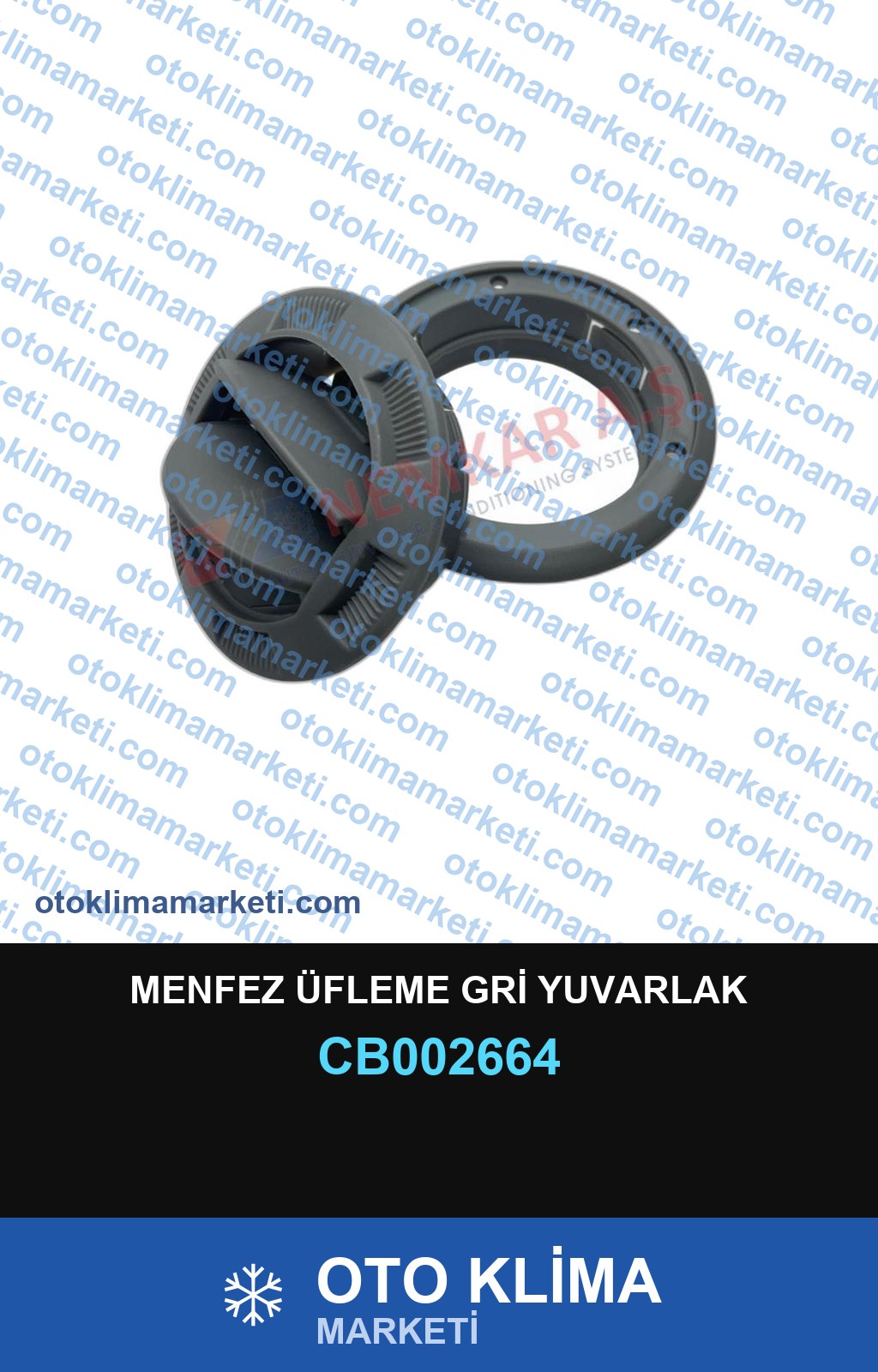MENFEZ ÜFLEME GRİ YUVARLAK