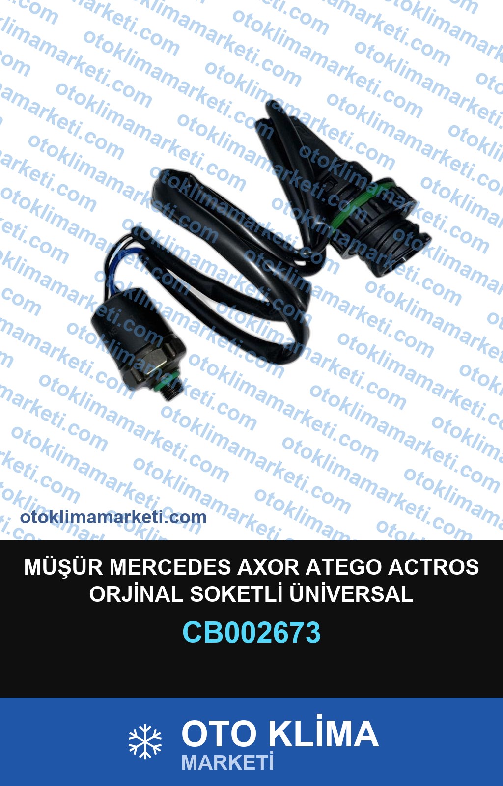 MÜŞÜR MERCEDES AXOR ATEGO ACTROS ORJİNAL SOKETLİ ÜNİVERSAL