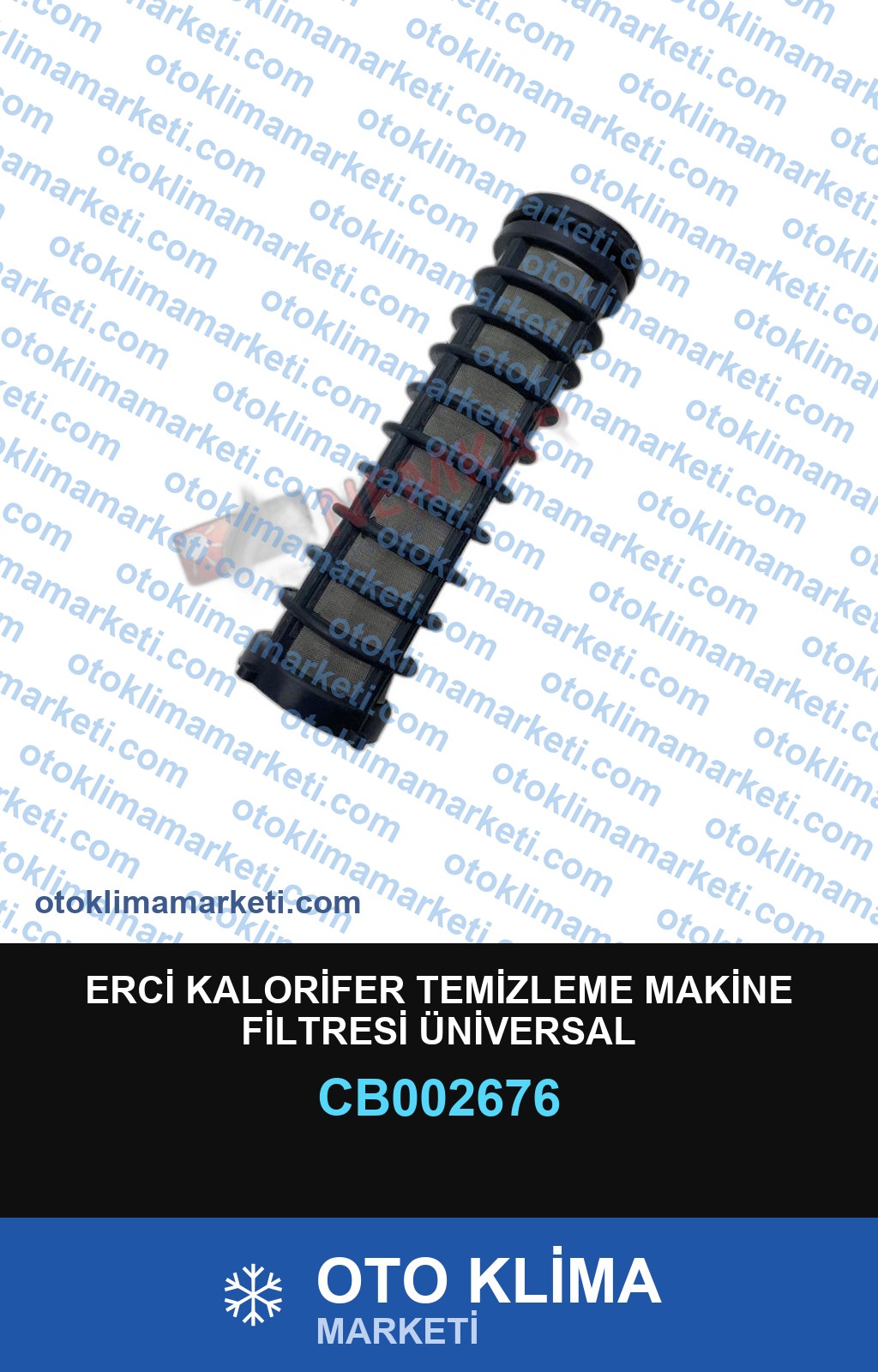 ERCİ KALORİFER TEMİZLEME MAKİNE FİLTRESİ ÜNİVERSAL