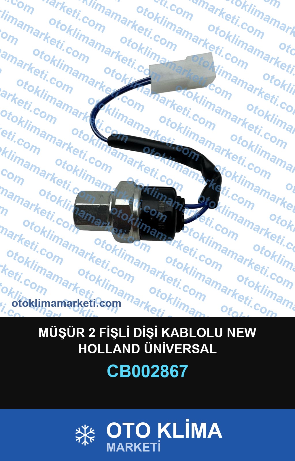 MÜŞÜR 2 FİŞLİ DİŞİ KABLOLU NEW HOLLAND ÜNİVERSAL
