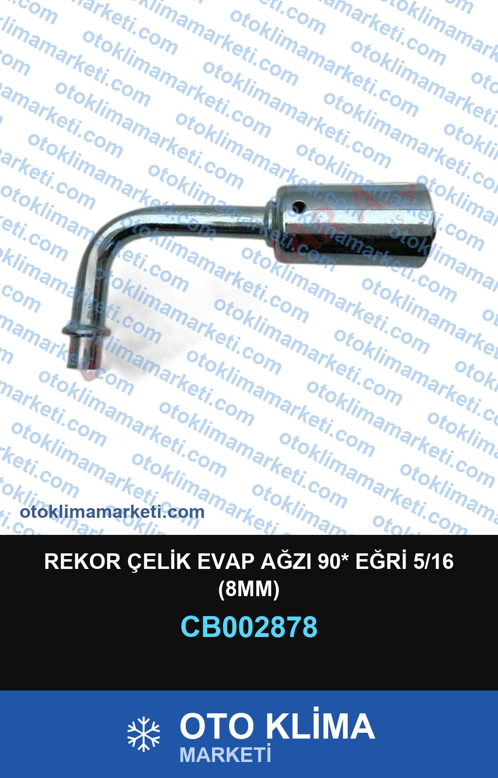 REKOR ÇELİK EVAP AĞZI 90* EĞRİ 5/16 (8MM)