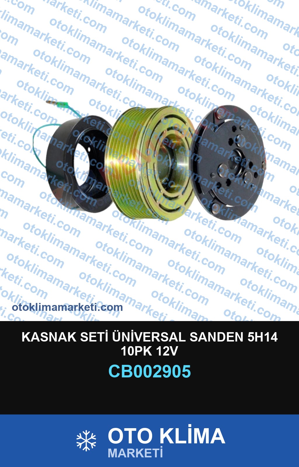 KASNAK SETİ ÜNİVERSAL SANDEN 5H14 10PK 12V