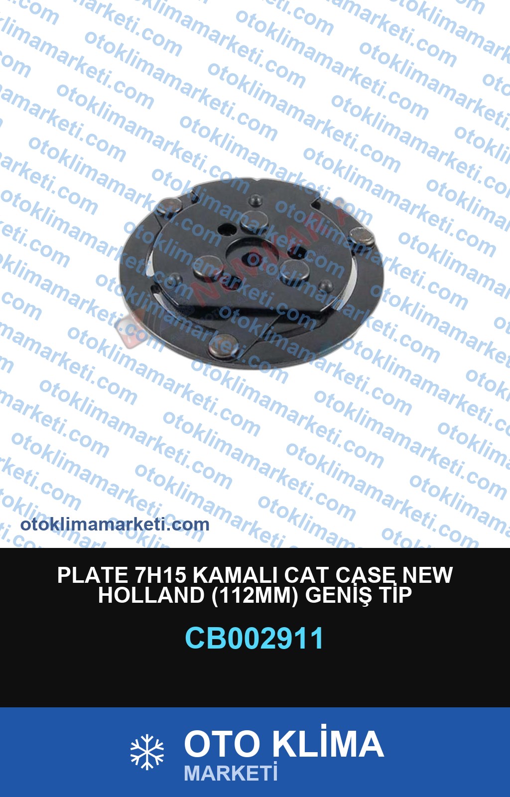 PLATE 7H15 KAMALI CAT CASE NEW HOLLAND (112MM) GENİŞ TİP