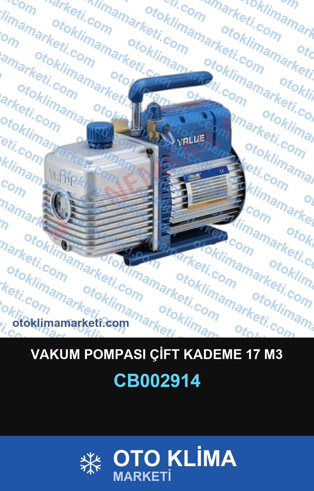 VAKUM POMPASI ÇİFT KADEME 17 M3