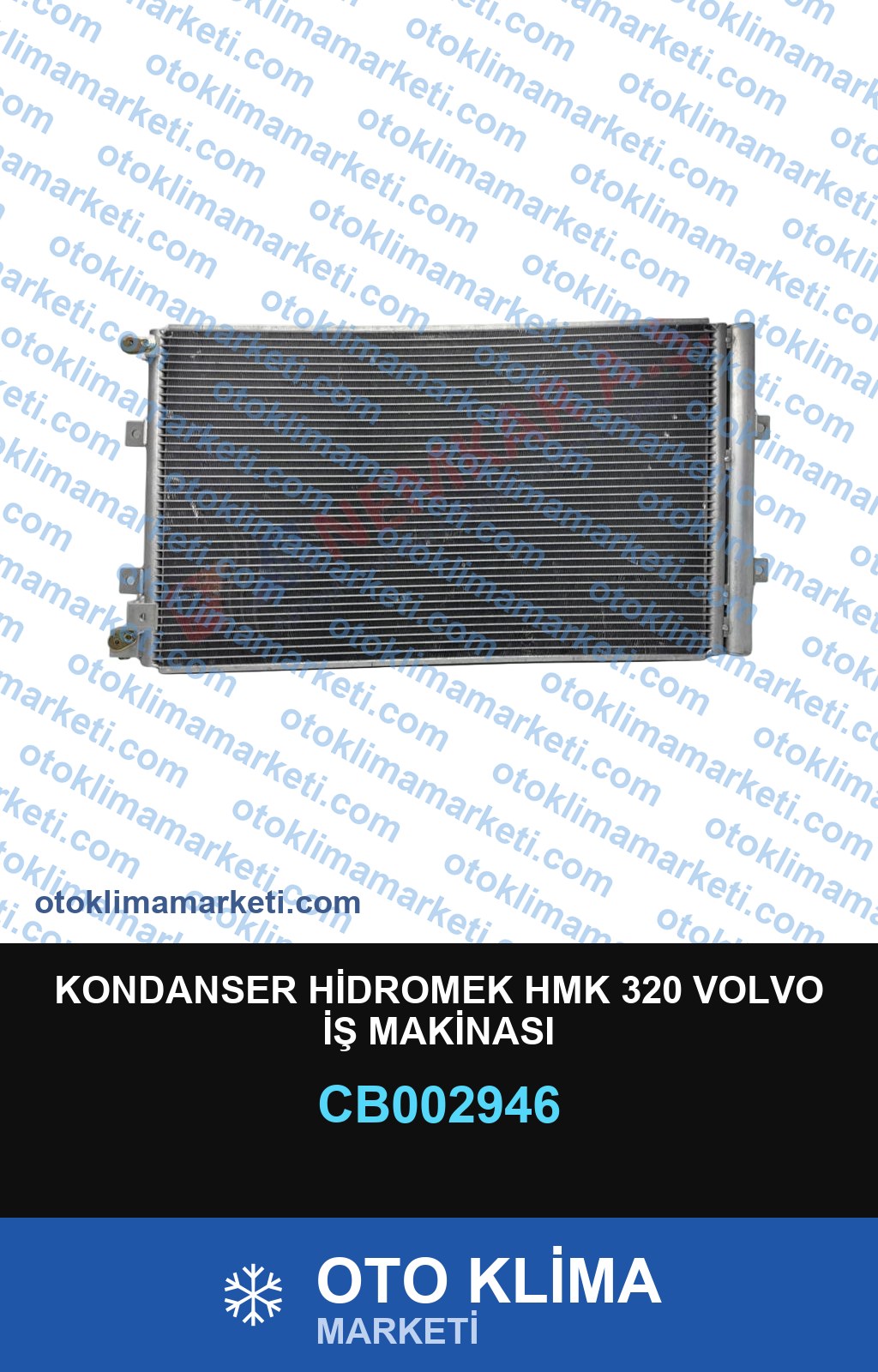 KONDANSER HİDROMEK HMK 320 VOLVO İŞ MAKİNASI