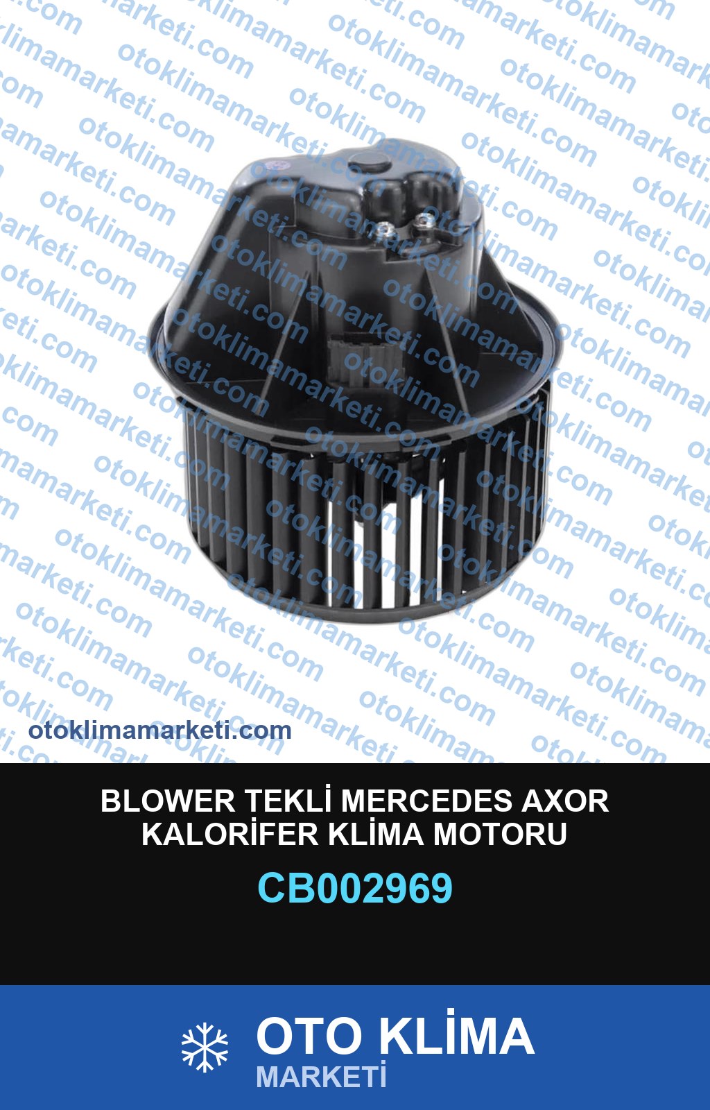 BLOWER TEKLİ MERCEDES AXOR KALORİFER KLİMA MOTORU