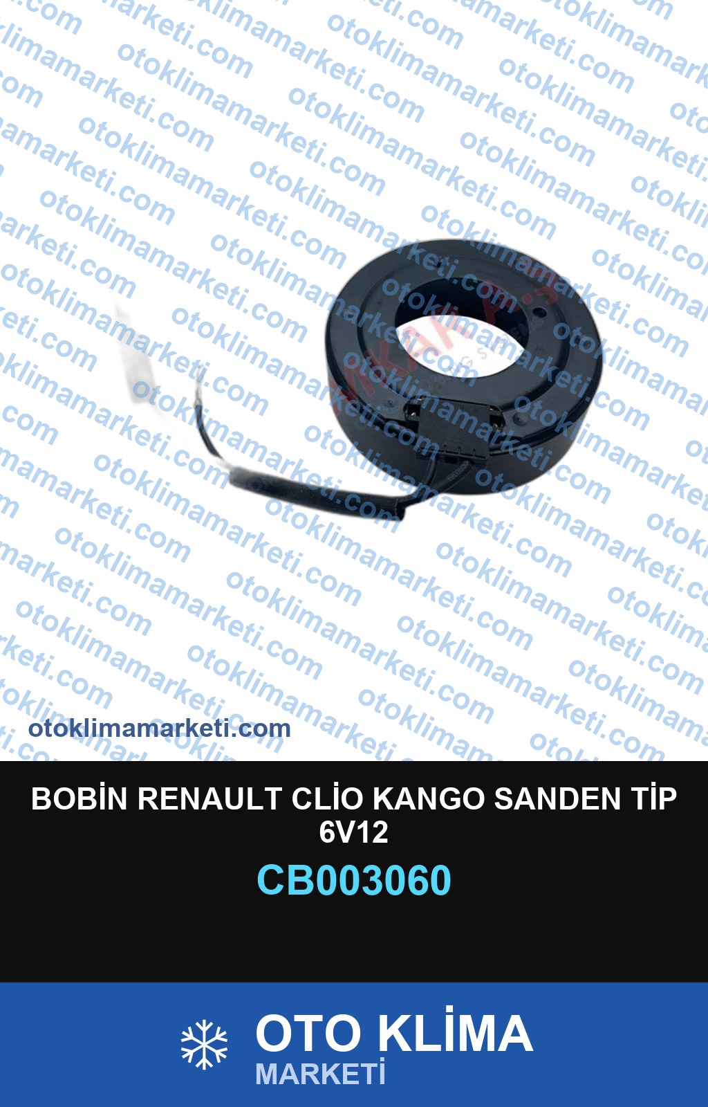 BOBİN RENAULT CLİO KANGO SANDEN TİP 6V12