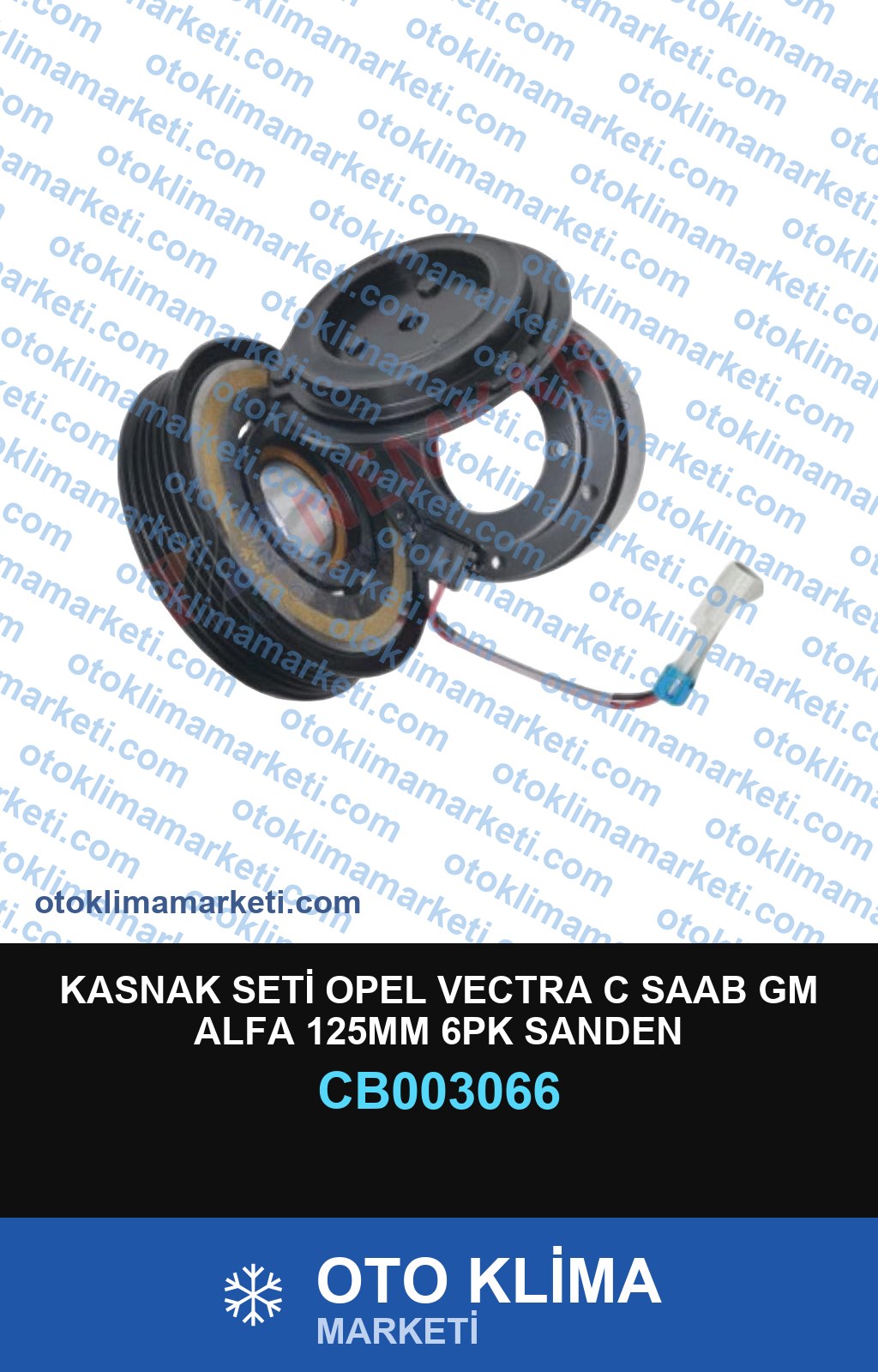 KASNAK SETİ OPEL VECTRA C SAAB GM ALFA 125MM 6PK SANDEN