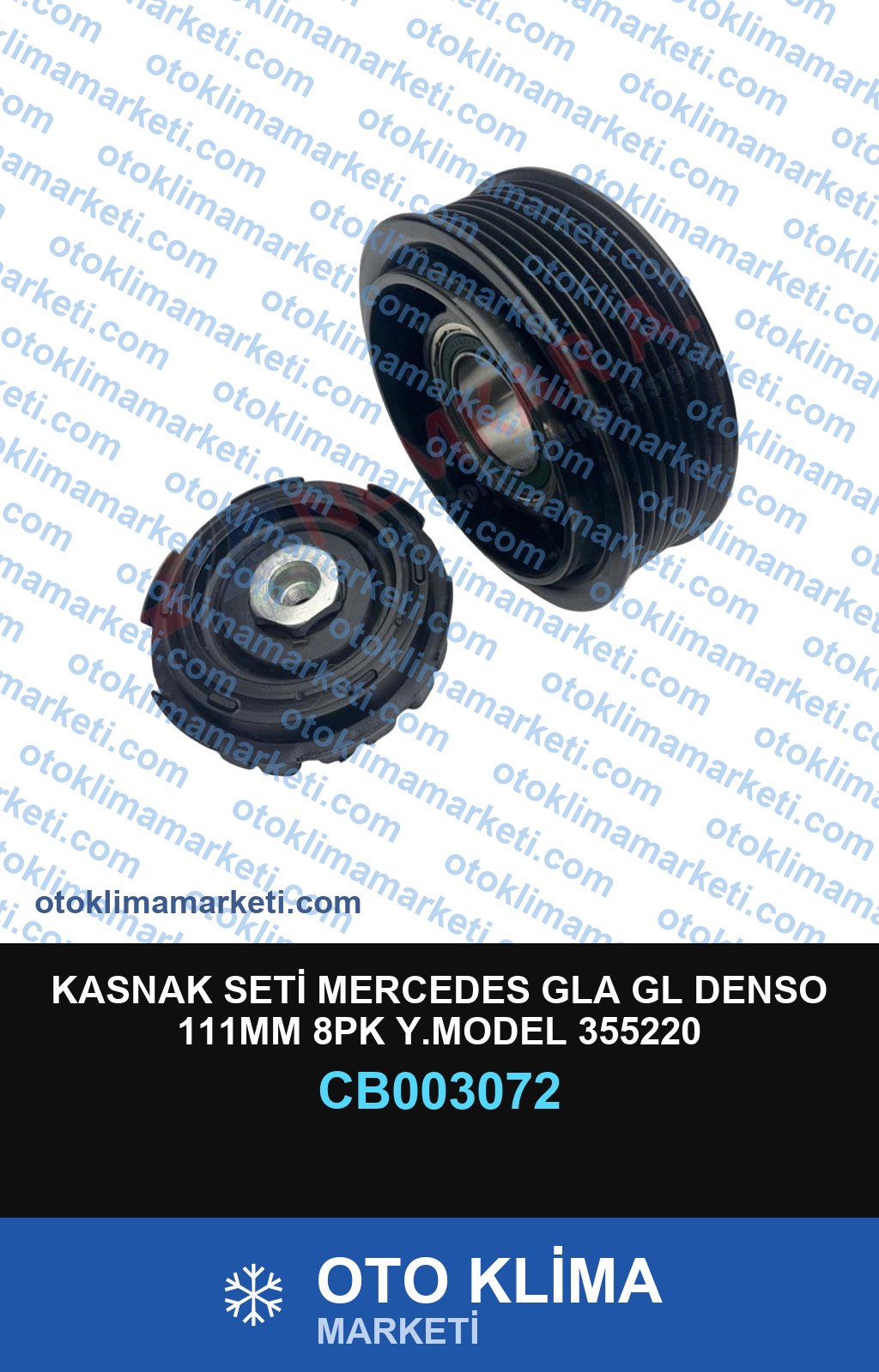 KASNAK SETİ MERCEDES GLA GL DENSO 111MM 8PK Y.MODEL 355220