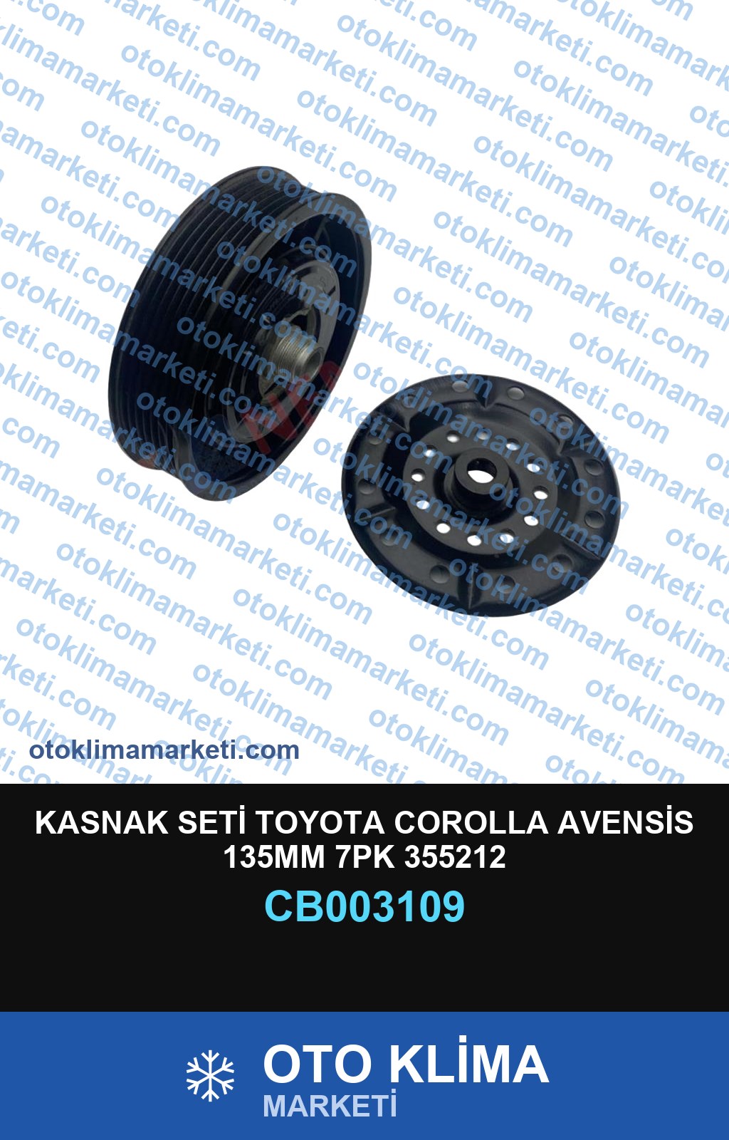 KASNAK SETİ TOYOTA COROLLA AVENSİS 135MM 7PK 355212
