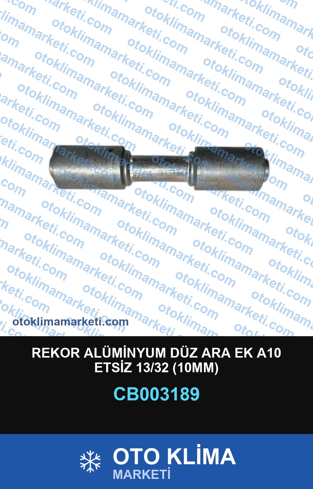 REKOR ALÜMİNYUM DÜZ ARA EK A10 ETSİZ 13/32 (10MM)