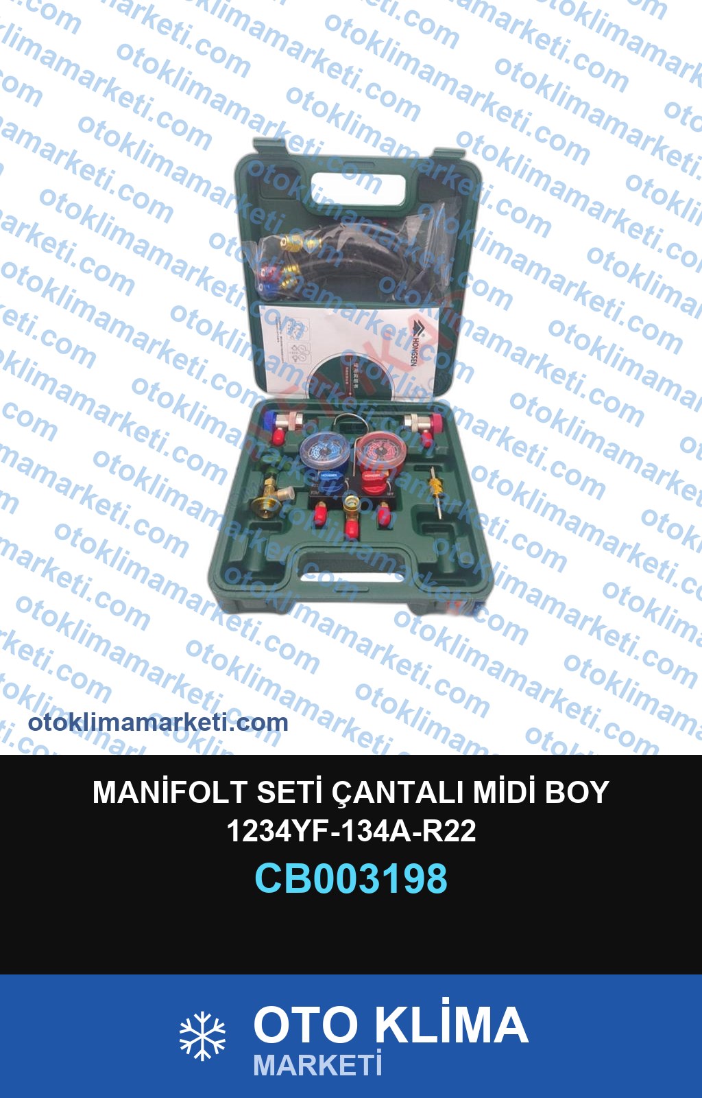 MANİFOLT SETİ ÇANTALI MİDİ BOY 1234YF-134A-R22