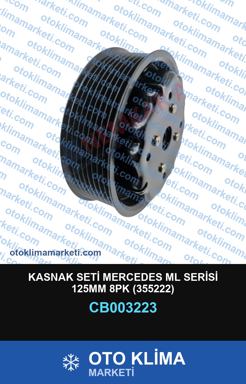KASNAK SETİ MERCEDES ML SERİSİ 125MM 8PK (355222)