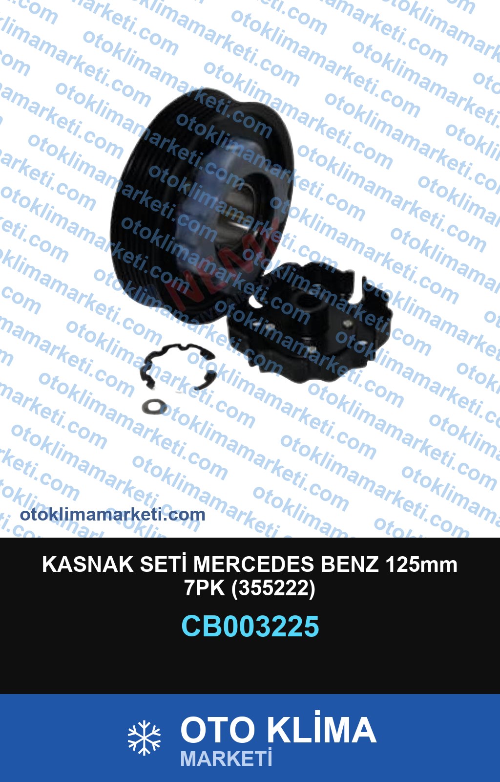 KASNAK SETİ MERCEDES BENZ 125mm 7PK (355222)