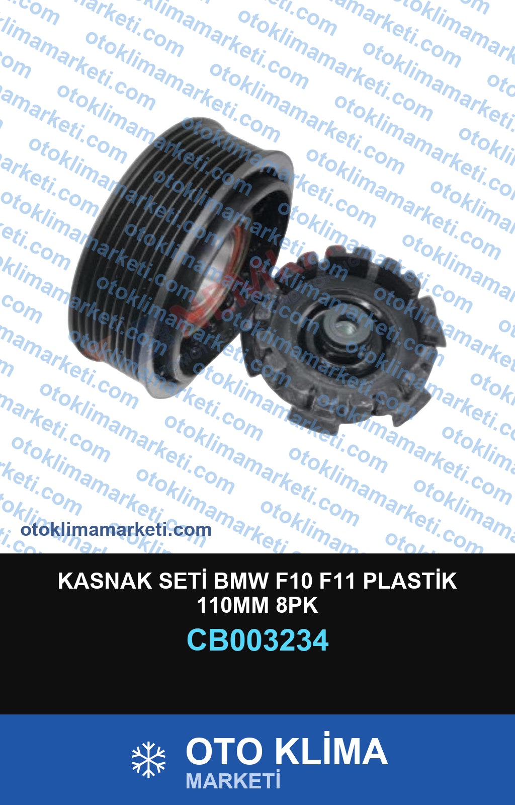 KASNAK SETİ BMW F10 F11 PLASTİK 110MM 8PK