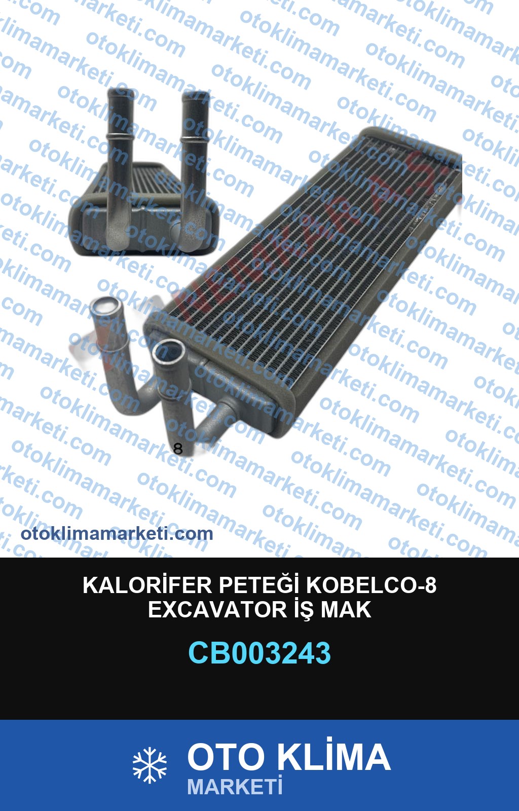 KALORİFER PETEĞİ KOBELCO-8 EXCAVATOR İŞ MAK