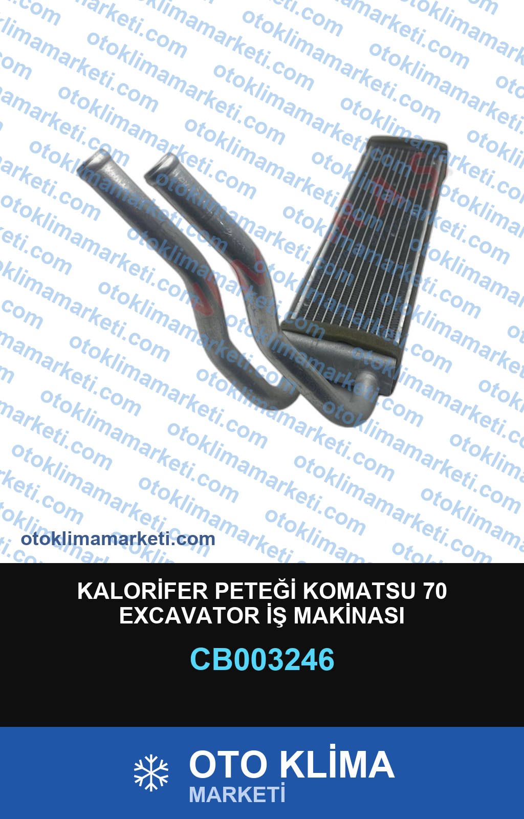 KALORİFER PETEĞİ KOMATSU 70 EXCAVATOR İŞ MAKİNASI