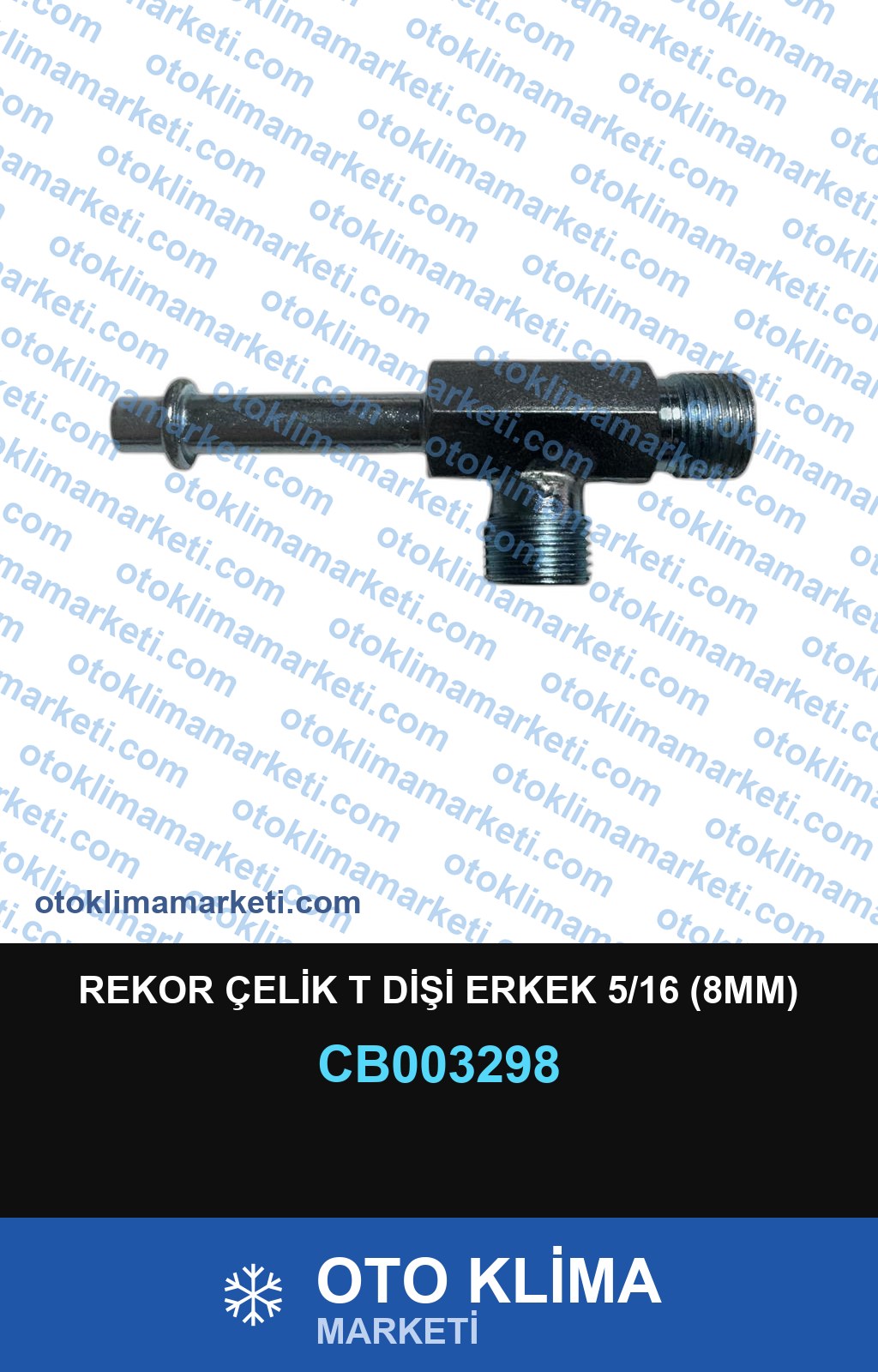 REKOR ÇELİK T DİŞİ ERKEK 5/16 (8MM)