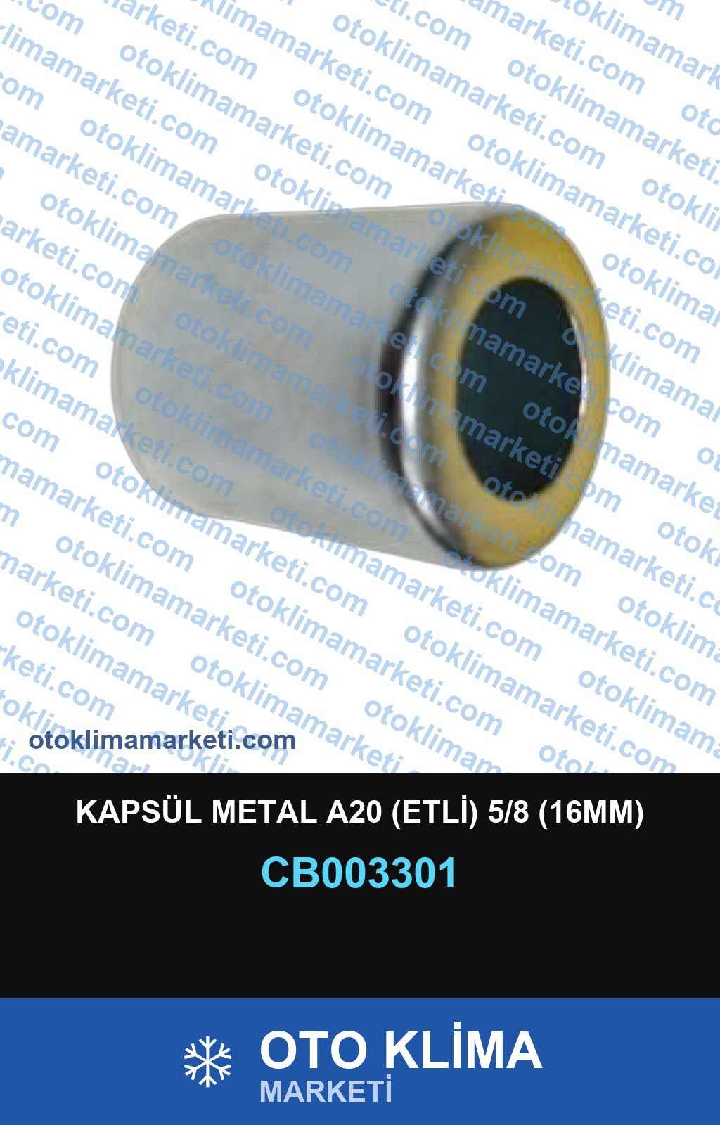 KAPSÜL METAL A20 (ETLİ) 5/8 (16MM)