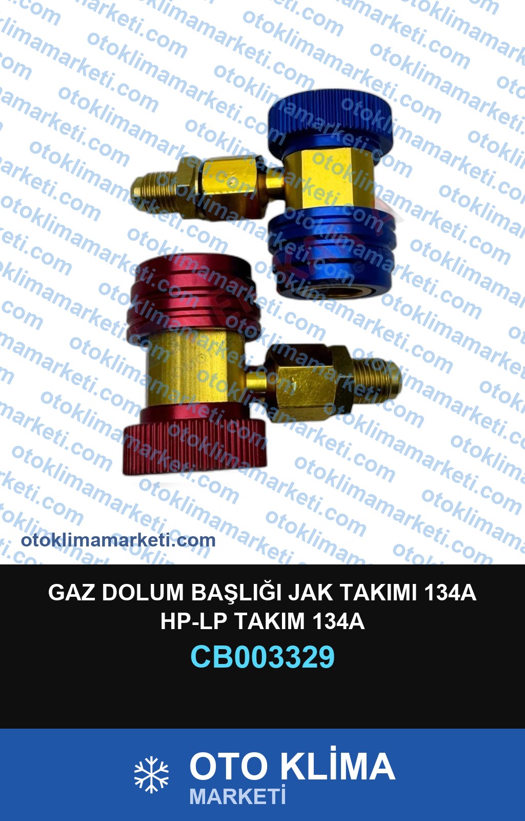 GAZ DOLUM BAŞLIĞI JAK TAKIMI 134A HP-LP TAKIM 134A