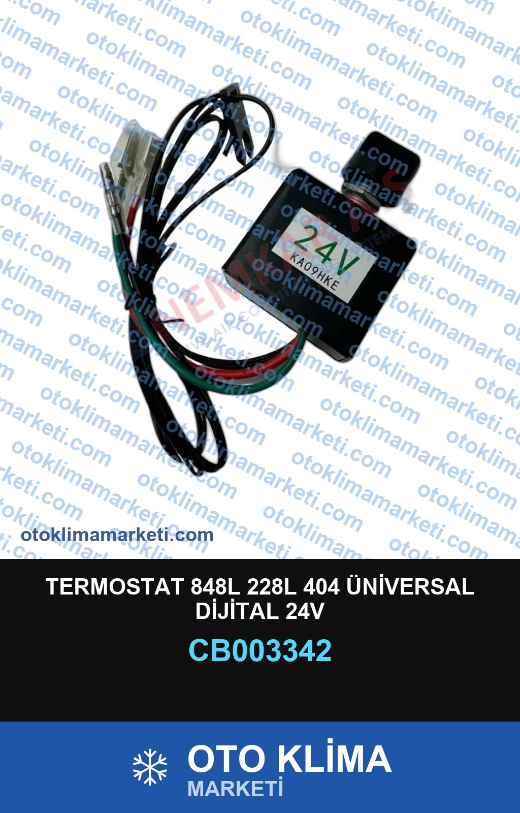 TERMOSTAT 848L 228L 404 ÜNİVERSAL DİJİTAL 24V