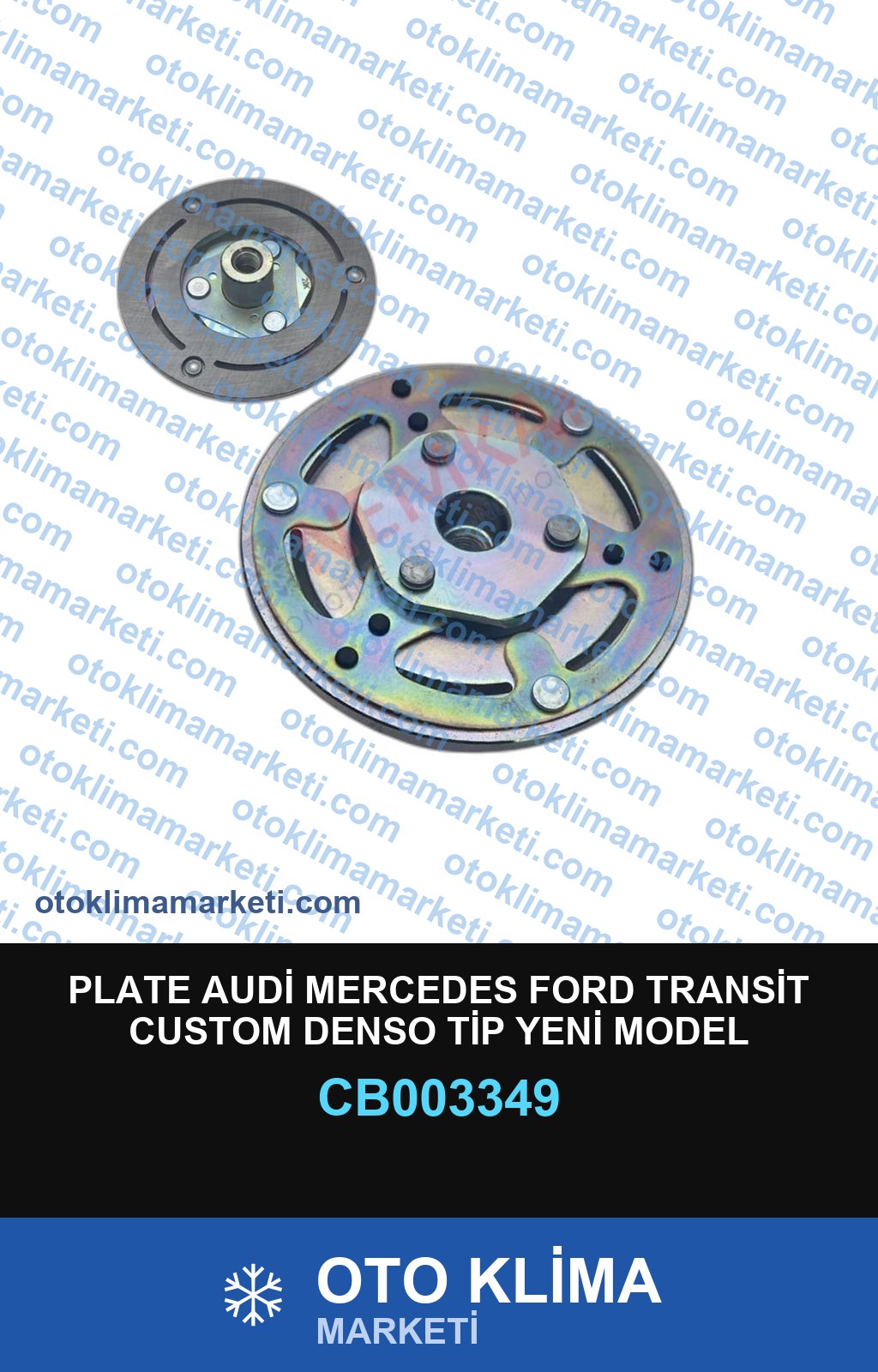 PLATE AUDİ MERCEDES FORD TRANSİT CUSTOM DENSO TİP YENİ MODEL
