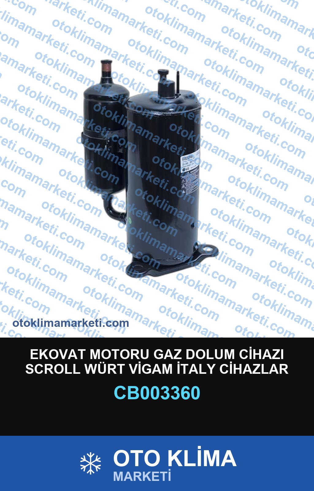 EKOVAT MOTORU GAZ DOLUM CİHAZI SCROLL WÜRT VİGAM İTALY CİHAZLAR