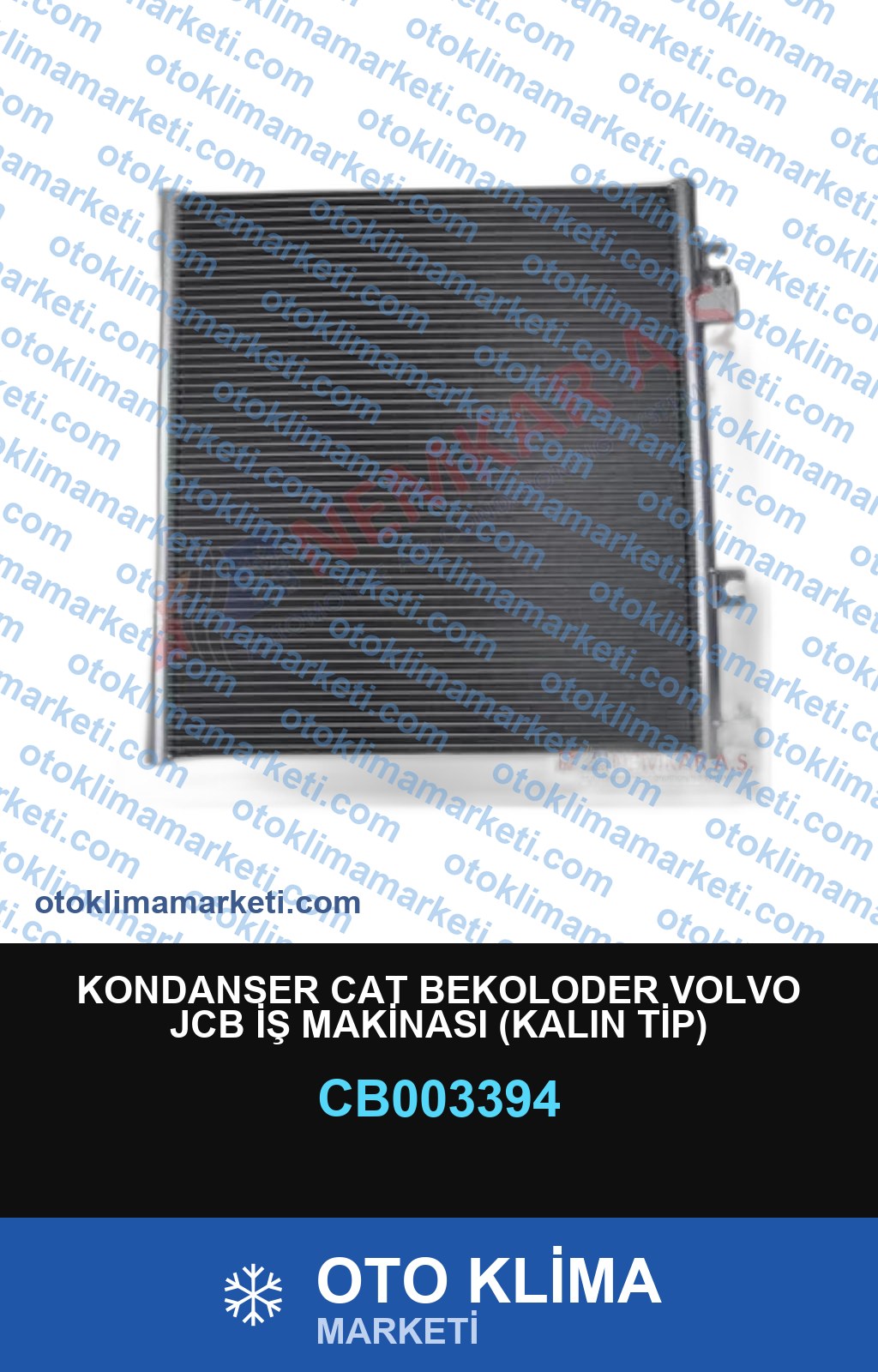 KONDANSER CAT BEKOLODER VOLVO JCB İŞ MAKİNASI (KALIN TİP)