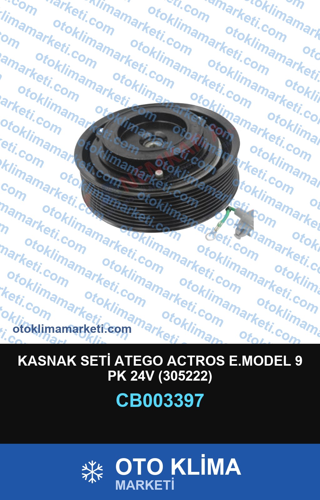 KASNAK SETİ ATEGO ACTROS E.MODEL 9 PK 24V (305222)