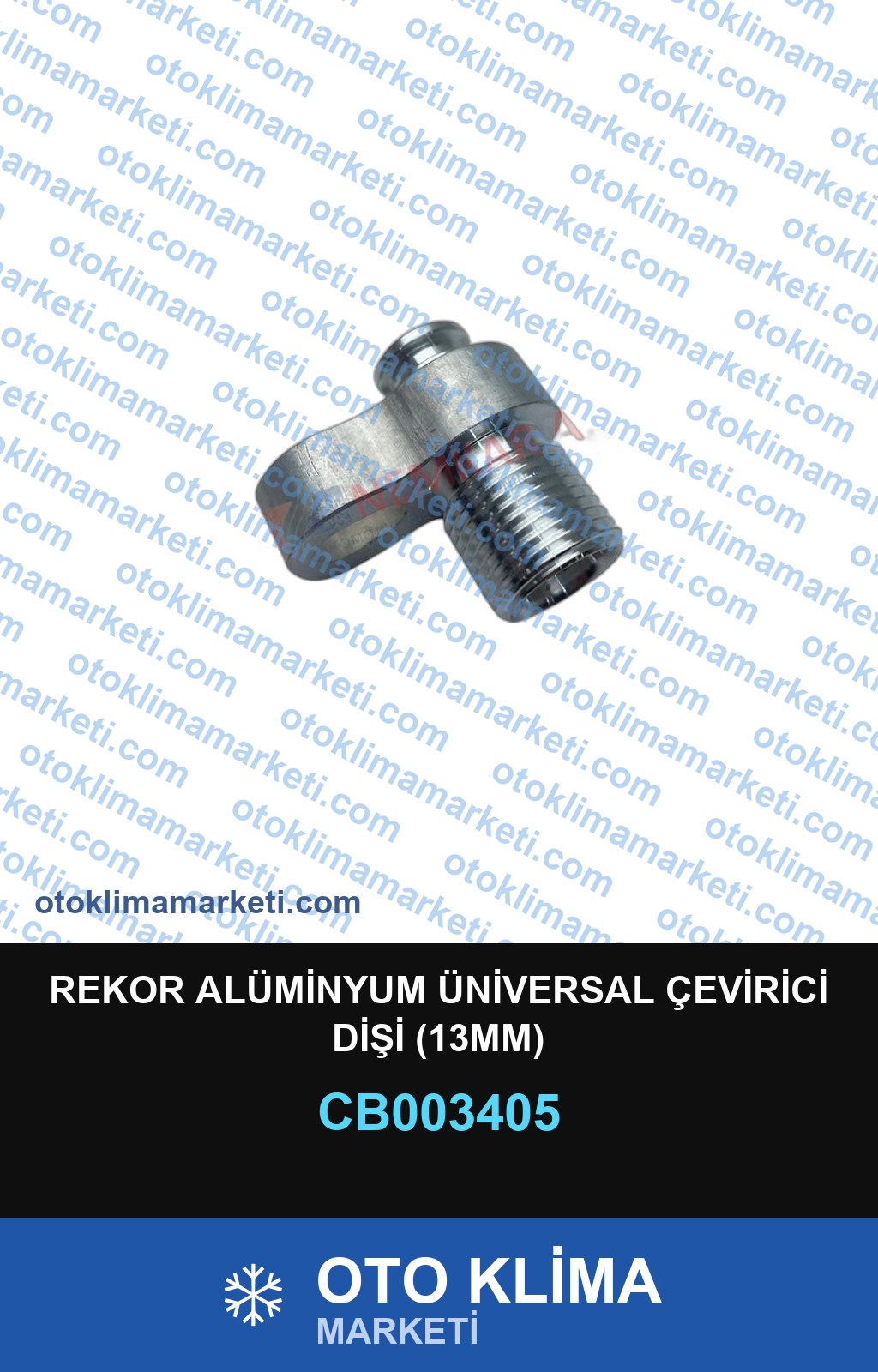 REKOR ALÜMİNYUM ÜNİVERSAL ÇEVİRİCİ DİŞİ (13MM)