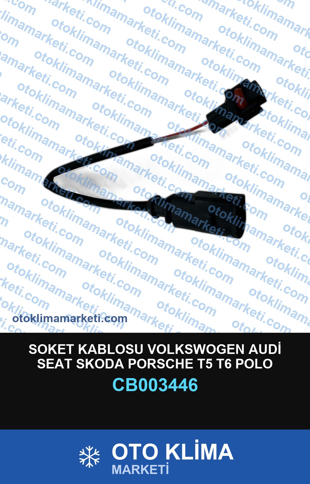 SOKET KABLOSU VOLKSWOGEN AUDİ SEAT SKODA PORSCHE T5 T6 POLO TOUREG AMOROK DENSO TİP