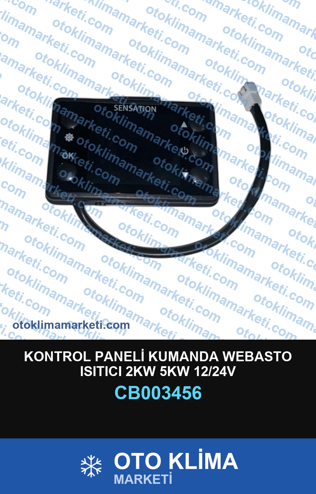 KONTROL PANELİ KUMANDA WEBASTO ISITICI 2KW 5KW 12/24V